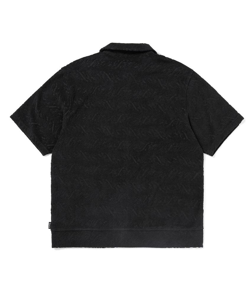 THISISNEVERTHAT Terry S/S Zip Shirt Black