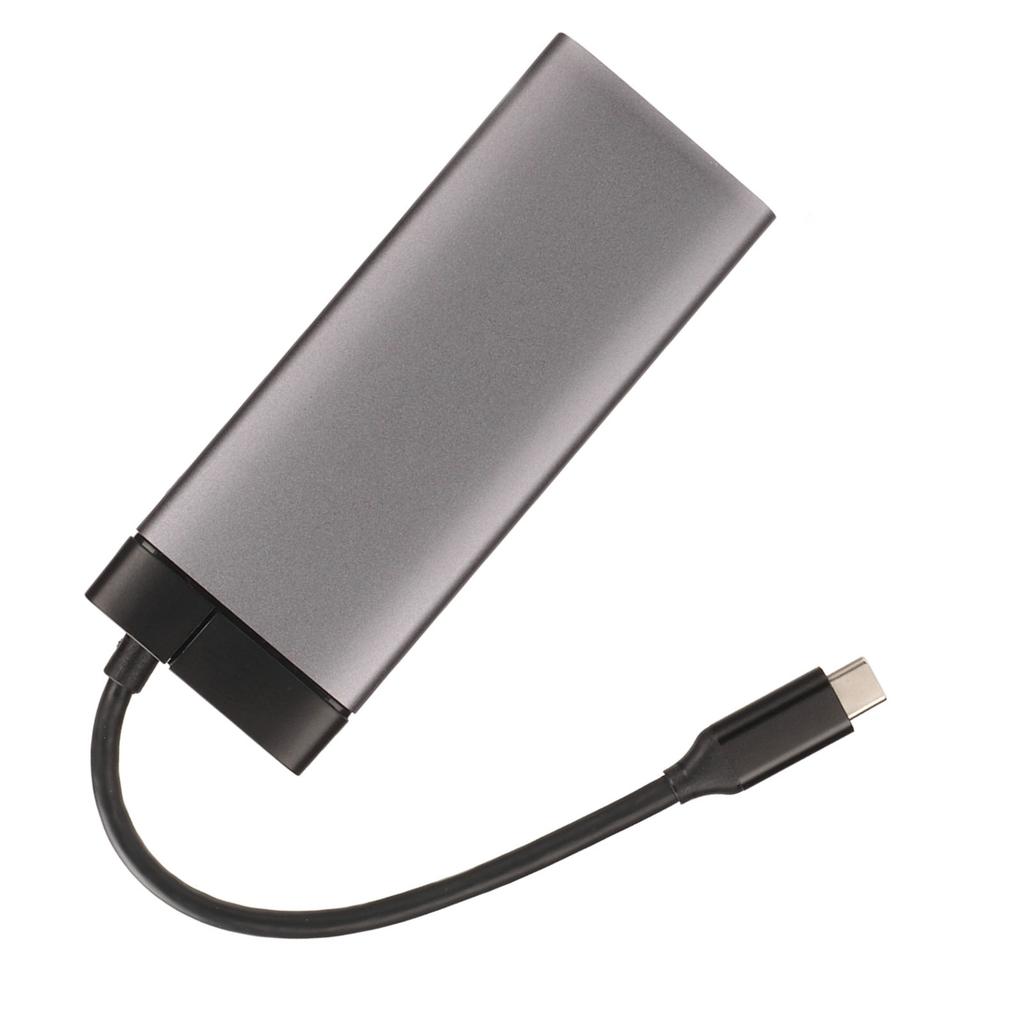 6 in 1 Docking Station Type C to PD 3USB3.0 High Definition Multimedia Interface RJ45 Expansion Dock