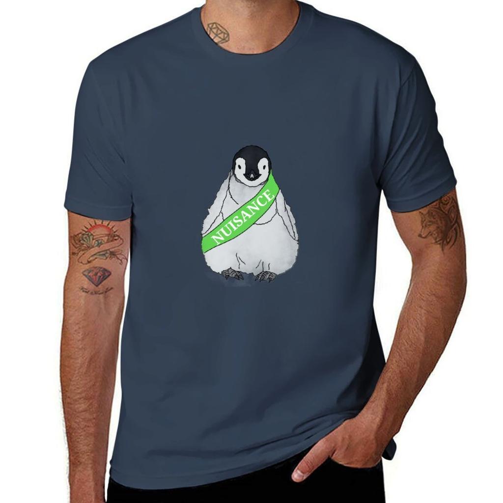 Nuisance Penguin No More Jockeys Tshirt Casual Trendy Short Sleeve Tshirt