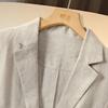 Women's Linen Single-Button Blazer