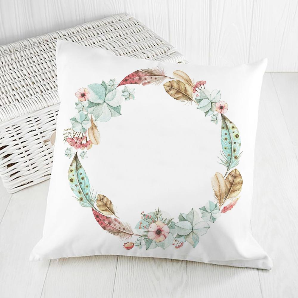 

Наволочка с цветочным узором, квадратная, для подушки, для автомобиля, домашнего декора, дивана, кровати, полиэстер, гирлянда, декоративные наволочки 45x45 см 450mm*450mm