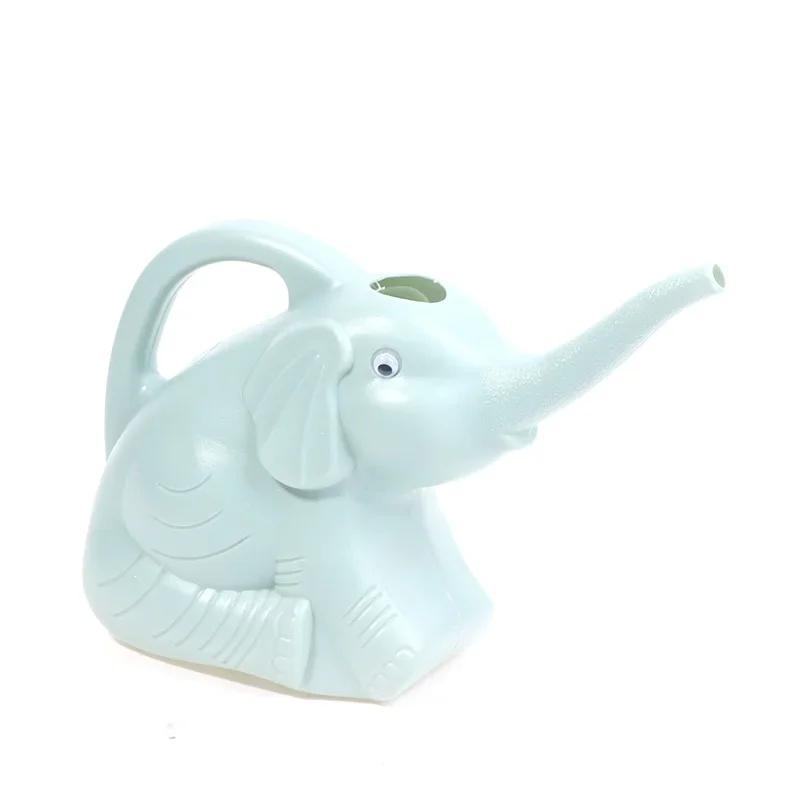 1 шт. Пластиковая лейка в виде слона для дома, патио, газона, садоводства, растений, наружного полива Blue