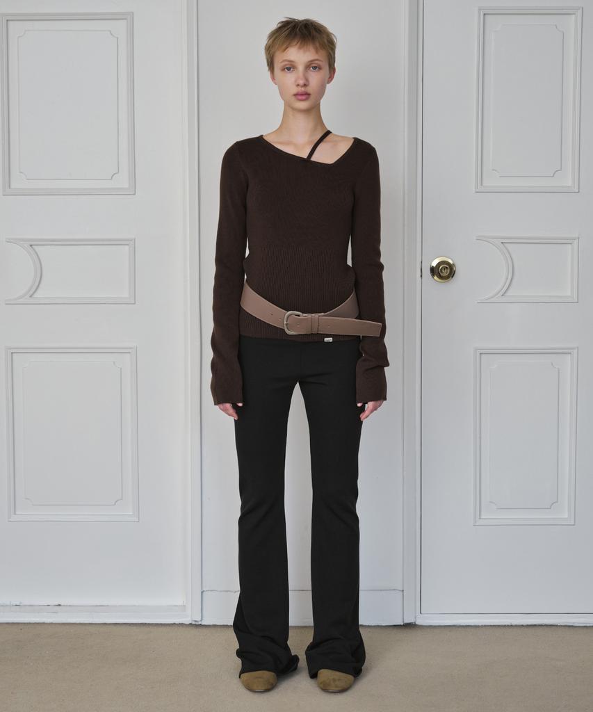 Simeteuligpeosenteu Basic Flare Leggings / Black