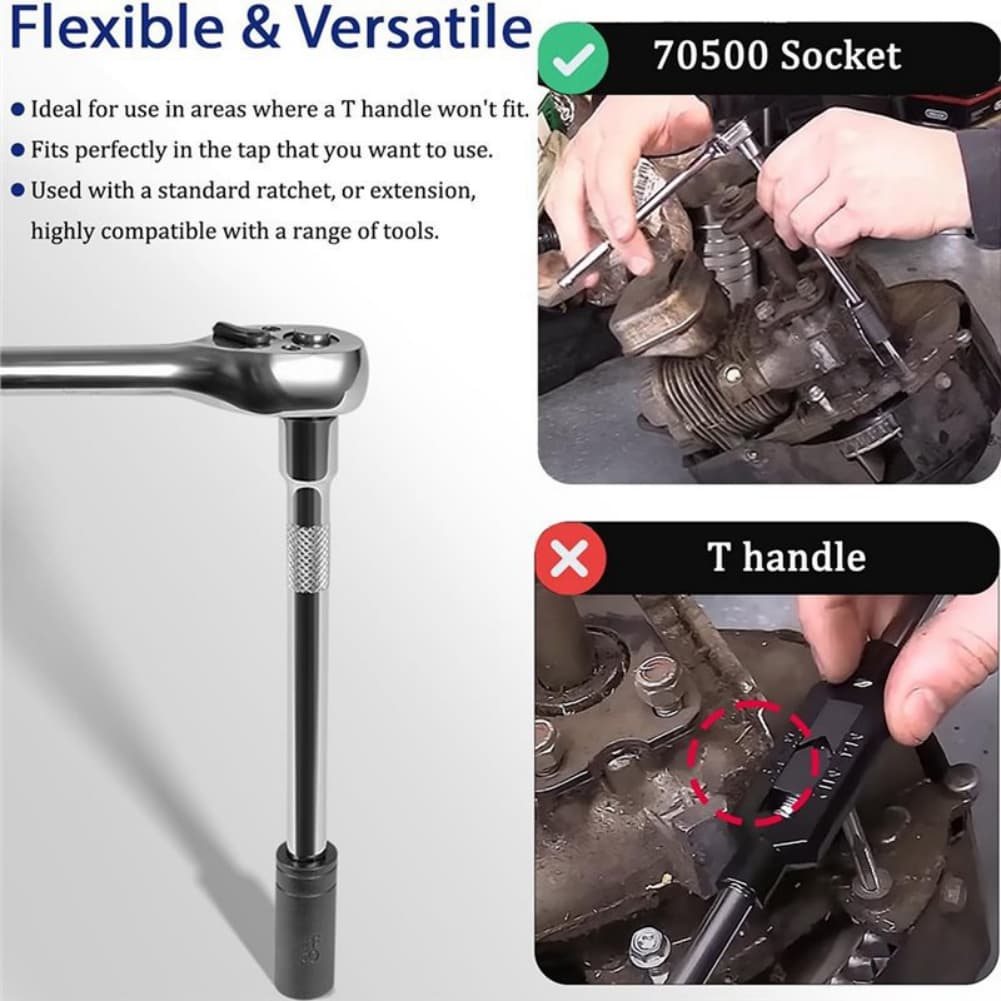 Compact Tap Socket Set Tap Socket Set Compact Design For Confined Spaces For Tight Spaces For Automotive Repair