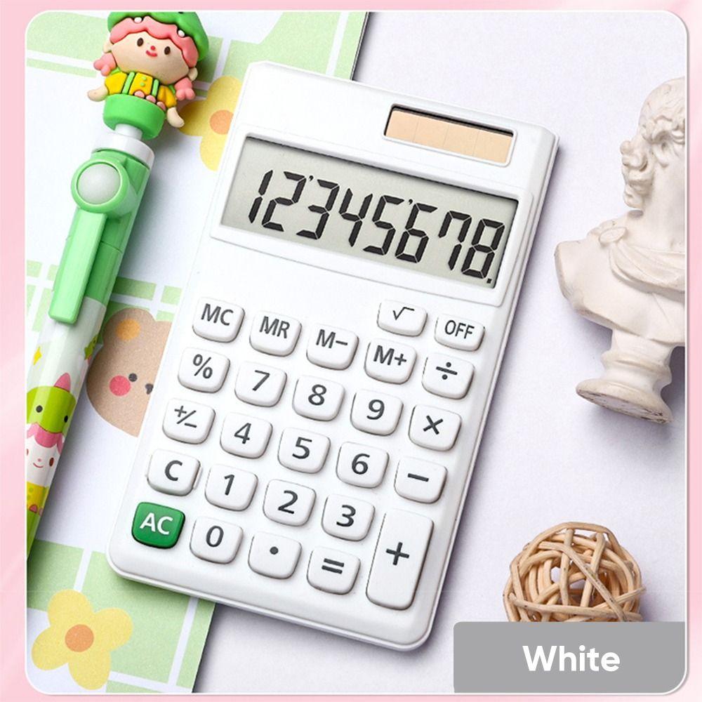 8-Digit Scientific Calculator Dual Power Supply Standard Function Calculator  School Office