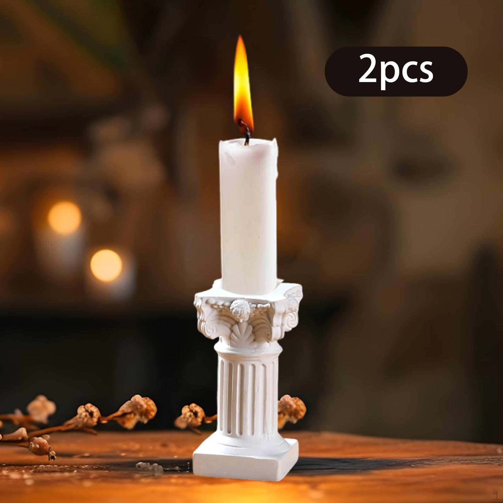 

2 штуки Римская колонна Греческие колонны Фигурки Декоративный подарок Колонна Колонны Подсвечники Style B
