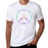 Peace Sign Beach Flowers Pattern Tshirt Daily Wear Print Tshirt