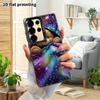 Phone Case: 2D Flat Samsung Galaxy A34 A35 M05 M06 S20 S22 S21 FE Plus 5G Protective Case, Couple Style, Starry Sky Blanket Little Bear, Christmas and