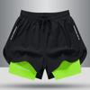 Men's Quick-Dry Three-Quarter Double Layer Sports Shorts For Basketball Marathon Running Swimming