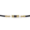 Colantotte TAO LIONE Magnetic Necklace TAO100 for Men and Women Matte Black x Black L (47cm)