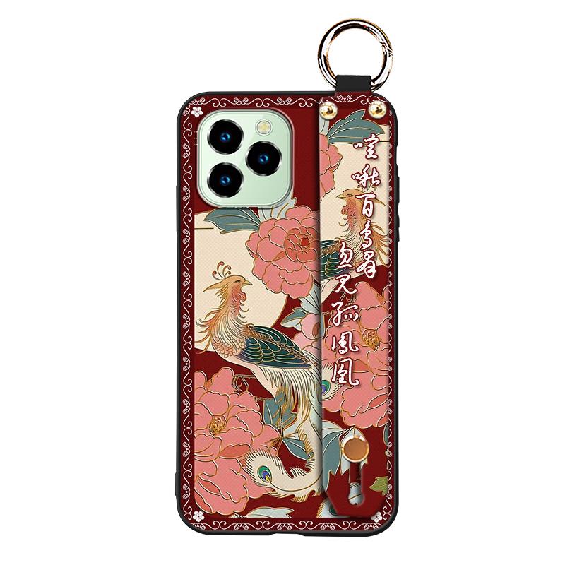 Fashion Elderly lady Phone Case For Oukitel C21 Pro Phone Holder Shockproof Anti-knock Waterproof Wrist Strap Soft case