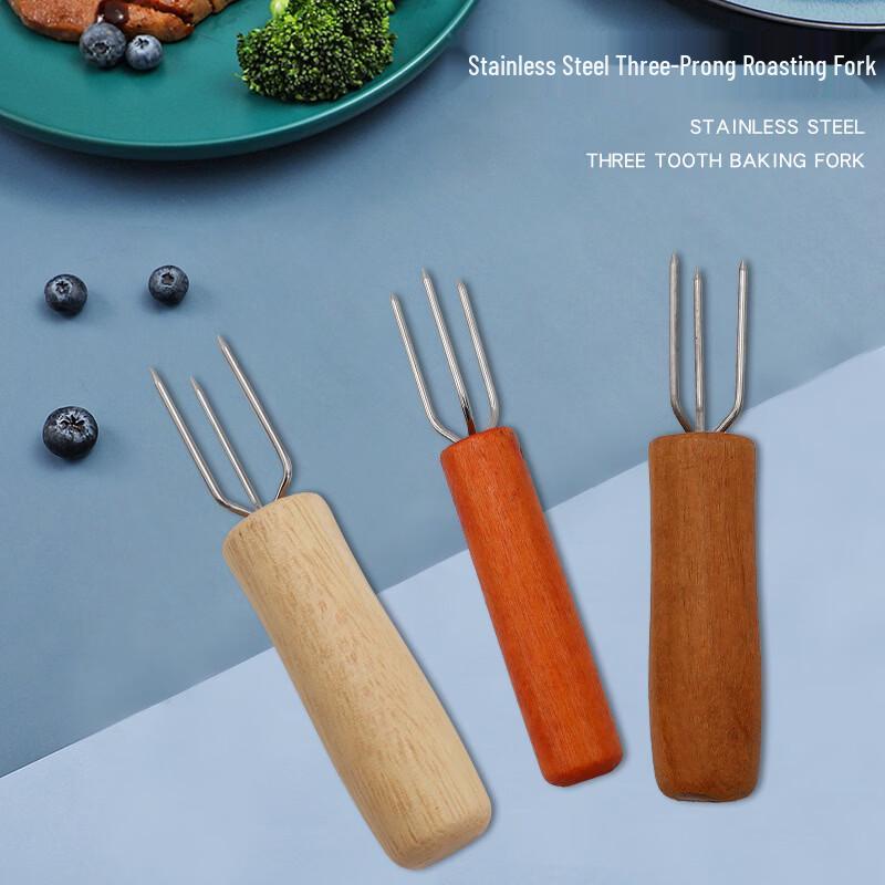 SMVP Stainless Steel 3-Prong BBQ & Corn Forks
