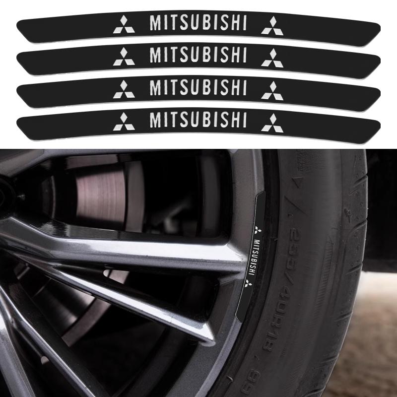 Car Logo Aluminum Stickers Car Wheel Hub Decoration For Mitsubishi Lancer 9 10 Outlander 3 Pajero ASX L200 Xpander Colt RalliArt