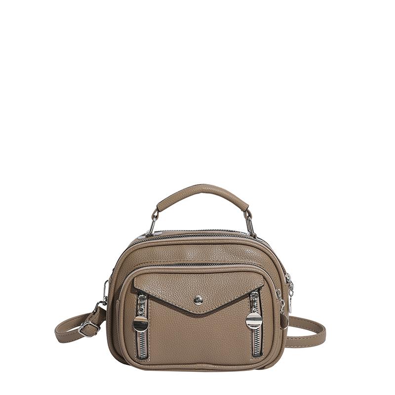 2026 New Women's Small Bag Spring Summer Versatile Multi - pocket Soft Leather Large Capacity Shoulder Crossbody Bag