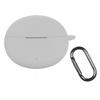 For OnePlus Buds 4 Silicone Case Wireless Earphones Protective Cover with Anti-Lost Buckle