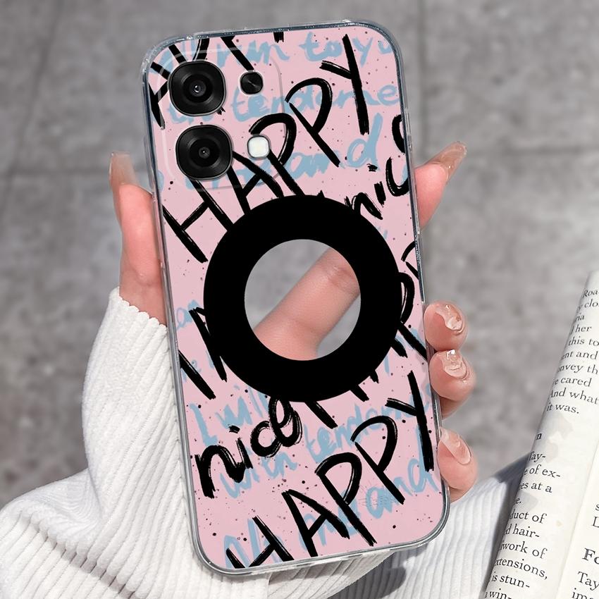 For Oppo A6 Pro A6x A5x K13 Realme 15X C85 V70 V70s CT 7 7T 8 Phone Cases Beautiful Sakura Butterflies Patterns Casing Soft Silicone TPU Clear Housing