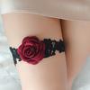 Kyunovia Sexy Women Girls Princess Appliques Black Lace Garter Keepsake Garters Wedding Garter Set Bridal Shower Gifts D96