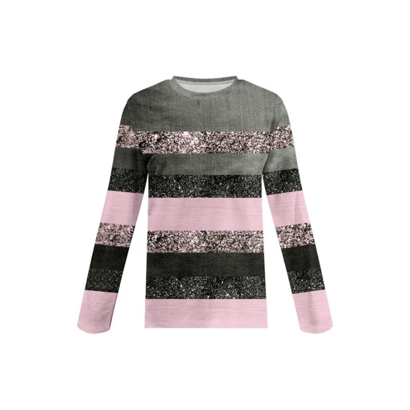 Autumn Fashion 3D Print Crew Neck Long Sleeve T-Shirt Casual Women Clothing Y2k Harajuku Female Clothing Plus Size Tops