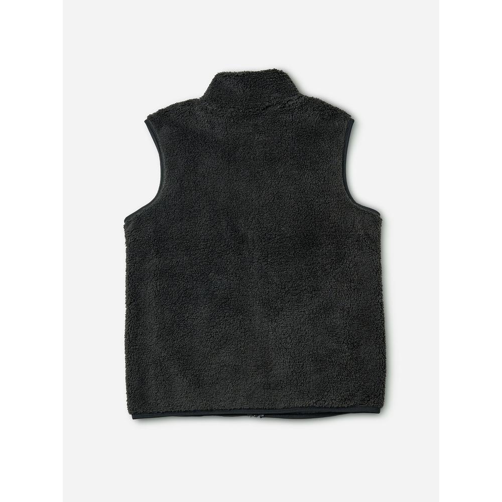 Daiso [coMMon] Fluffy Vest Fleece M Xl Black