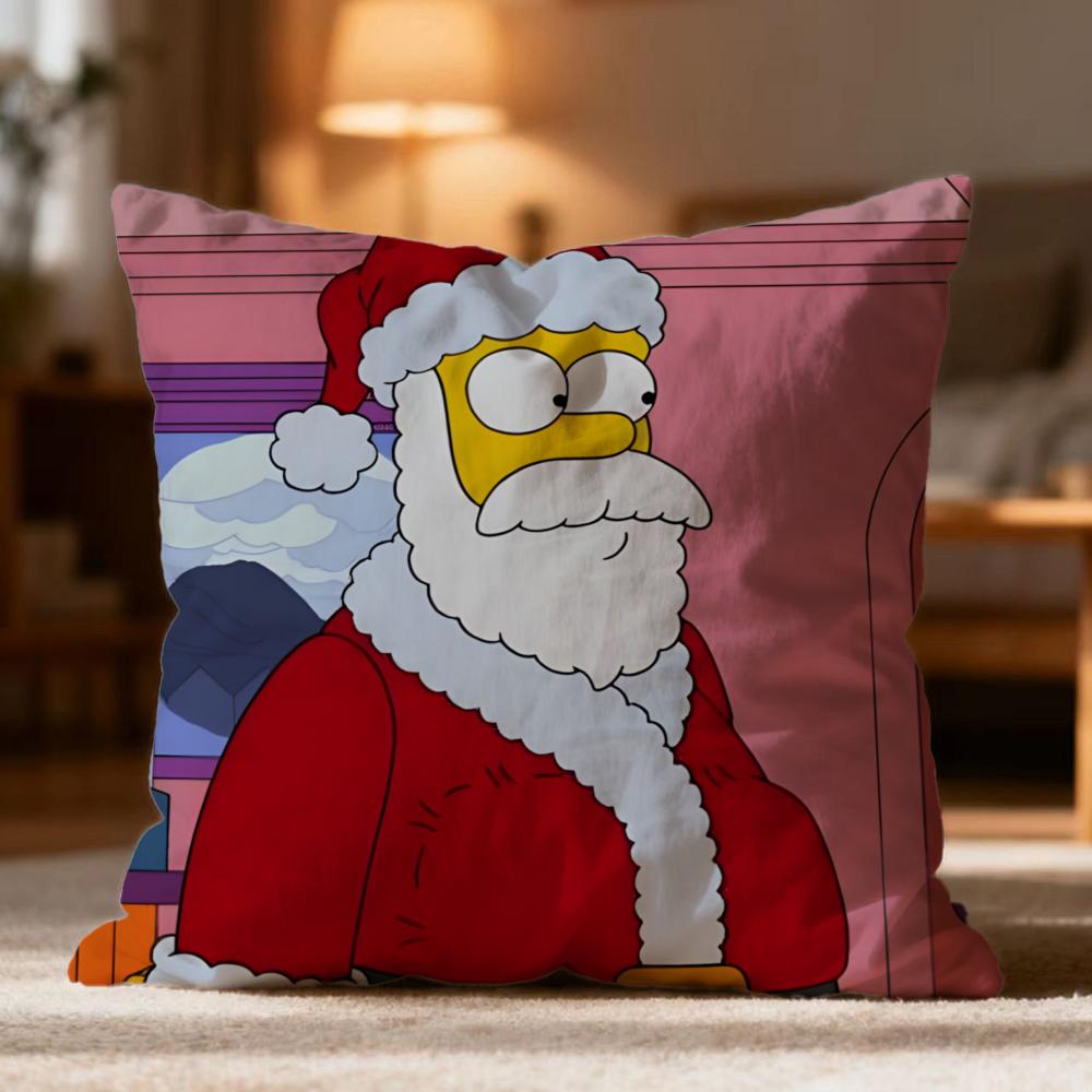 Hot T-Tthe Simpsons Cushion Cover Soft Washable Pillow Case Multi-Scene For Couch Bed Travel Office Use