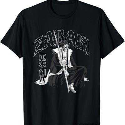 Bleach Zabaki Gothic Print Anime T-Shirt