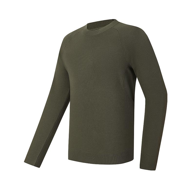 

FILA Golf Series Simple Fashion Classic Sports Leisure Comfortable Versatile Long Sleeve Knit Sweater Men tops Caramel A11M615219FBN 3XL