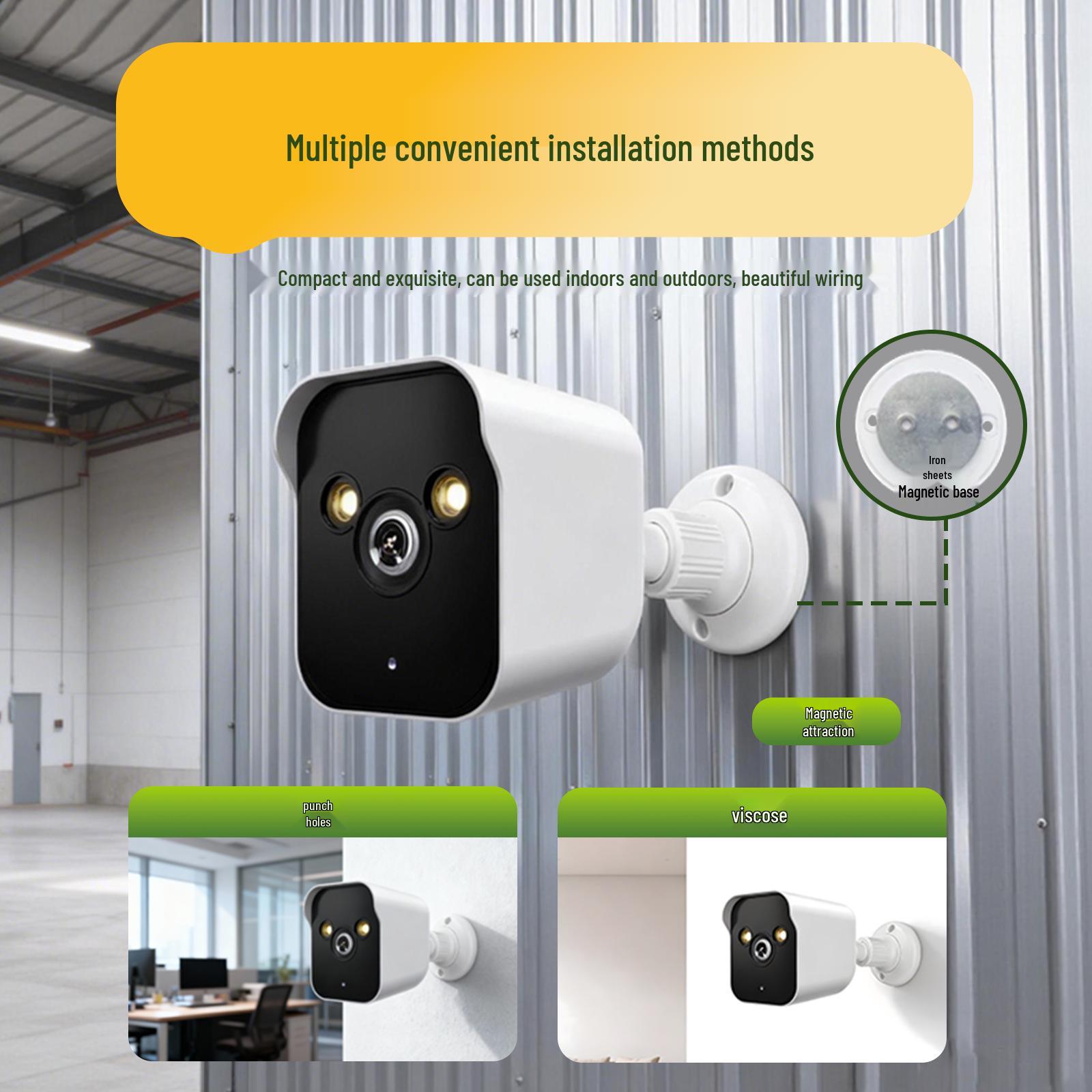 

Indoor HD Night Vision Camera with Two-Way Audio and Remote Monitor