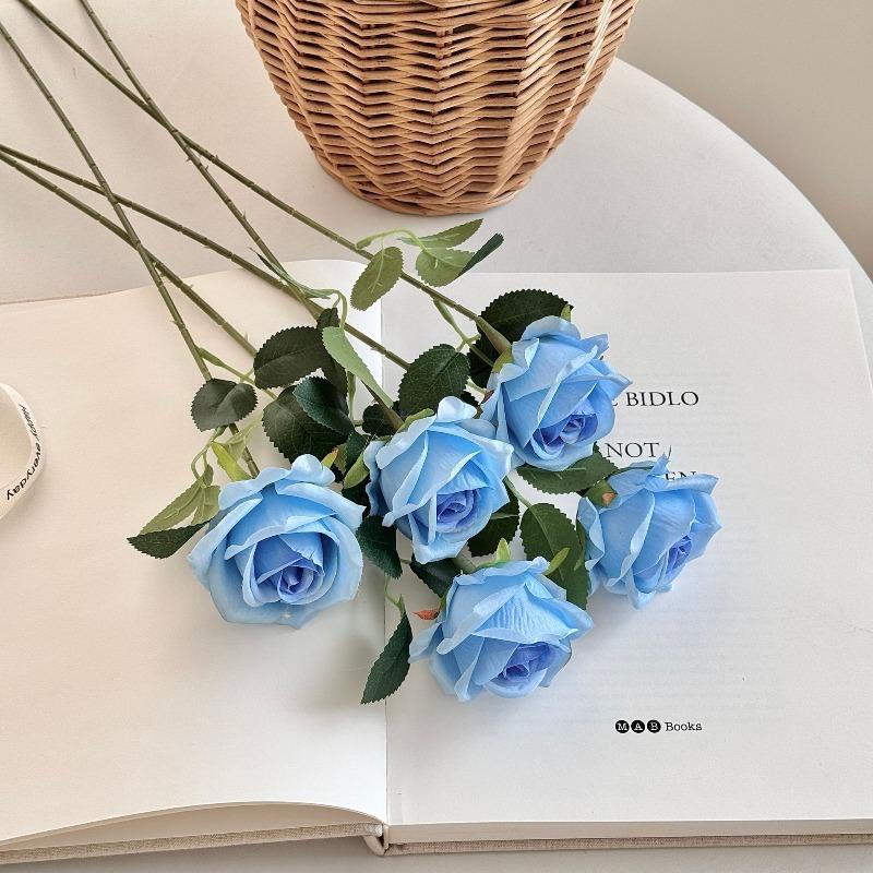 5 Pcs Artificial roses Valentine's Day home Wedding Decoration Flower wall Artificial Flowers