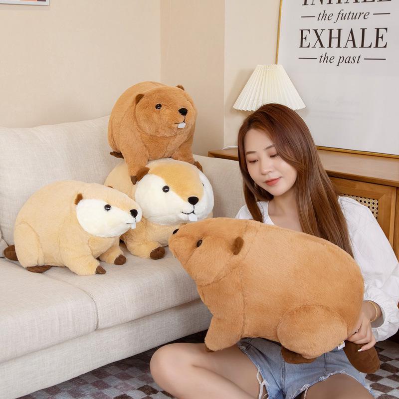 Adorable Pet Beaver Plush Pillow
