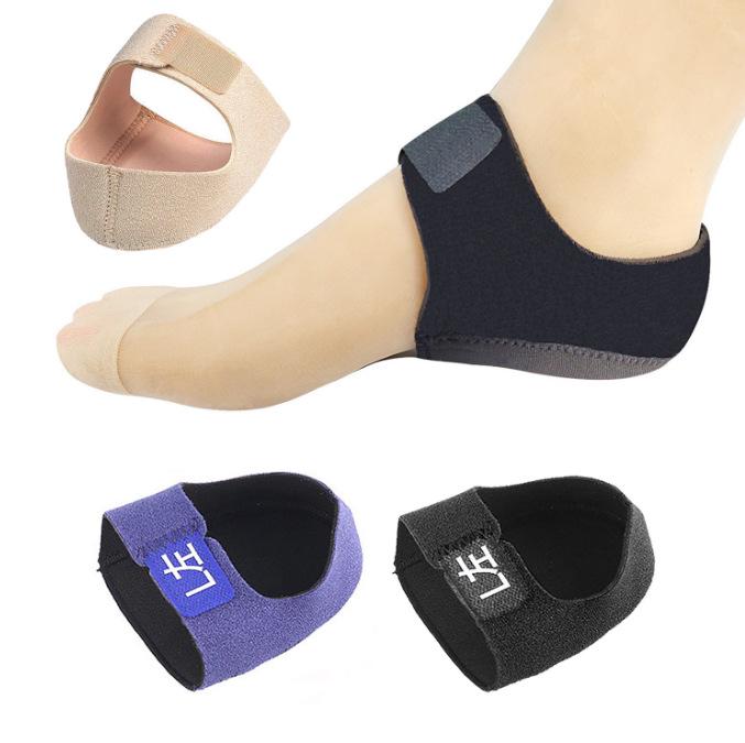 Silicone Heel Sleeve with Gel Pad for Shock Absorption - Unisex Protective Support Sock