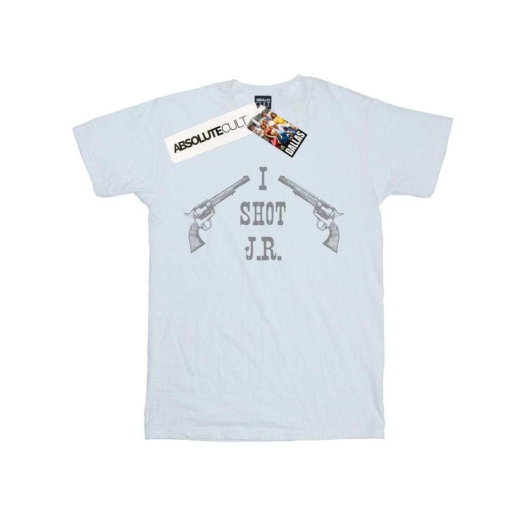 Dallas Damen/Damen Ich habe J.R. erschossen. Baumwoll-Boyfriend-T-Shirt