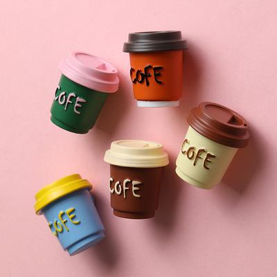 Mehrfarbige Kaffeetasse Kühlschrankaufkleber Kreativer 3D-Magnetaufkleber Magnetische Saugkraft Simulationsdekoration