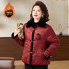 Fashionable Winter Short Cotton Jacket for Mothers 2025: Stylish Mid-Aged and Elderly Women's Plus Velvet Warm Clothing