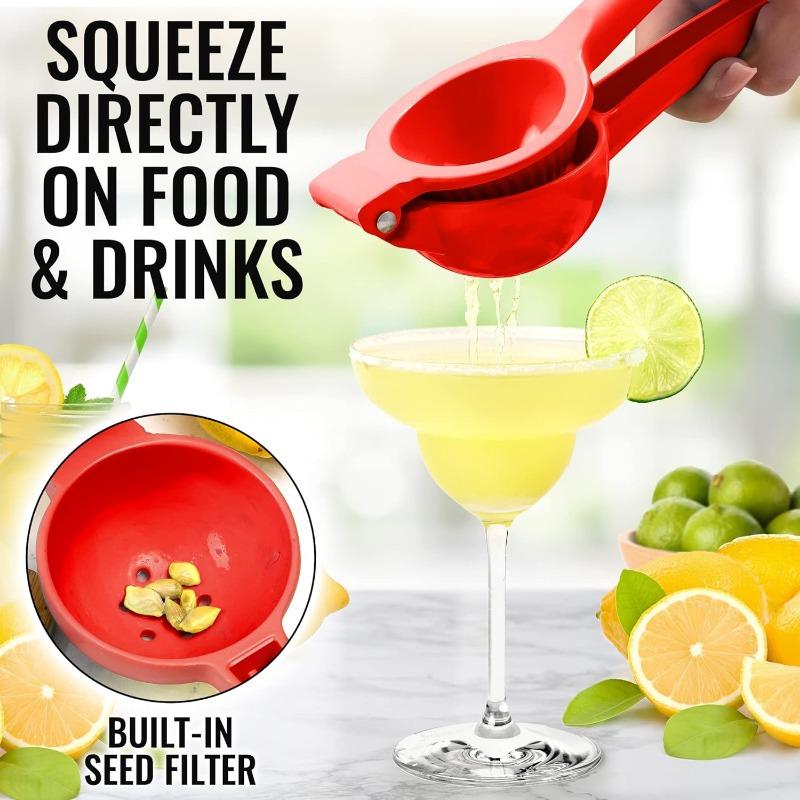 Manual Lemon Juicer Aluminium Alloy Hand Squeezed Orange Fruit Juicer Portable Utility Kitchen Sturdy And Durable, Maximum Juice