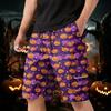 Men's Halloween Multi Pocket Cargo Shorts with Drawstring Waist Lightweight Breathable Casual Outdoor Shorts for Summer