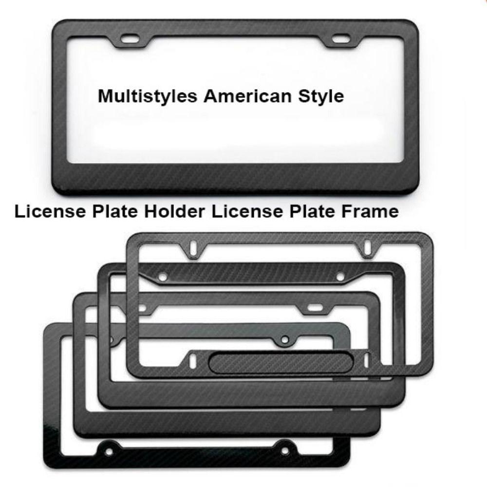 American Style Protecting License Plates Black License Plate Frame New License Plate Cover