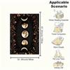"Golden Moon Phases Wall Art: Celestial Decor for Your Space"Blanket Flannel Throw Blanket for Sofa, Bed, Travel, Camping, Office, Couch, Ch