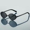 2025 Retro Metal Oval Cat Eye Sunglasses Classic Women Black Leg Sunglasses for Men Driving Outdoor Sunshade Sunglasses
