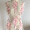 1 Pcs Rple Pink Yellow Blue Lace Flower Stickers 3D Flowers Wedding Dress DIY Fashion Patch Lace Fabric For Hair Band Scrapbooki