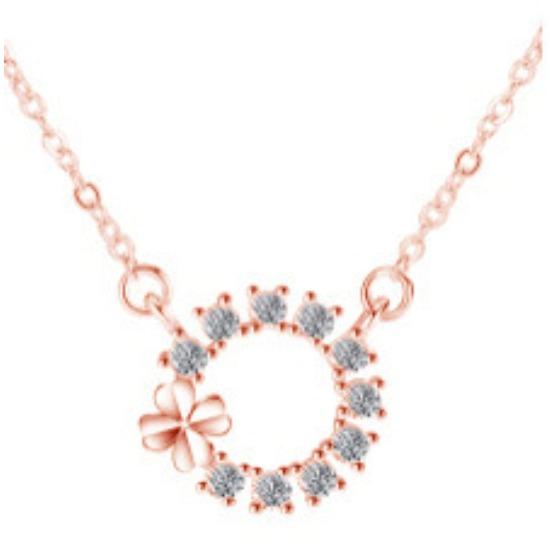 

Кольцо четырехлистный клевер ожерелье женский ниша изысканный темперамент универсальный Mori ins ветер ключица цепочка