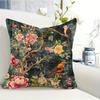 1pc Double-Sided Elegant Chinese Style Floral Print Pillowcase, Branches with Vibrant Flowers And Bi