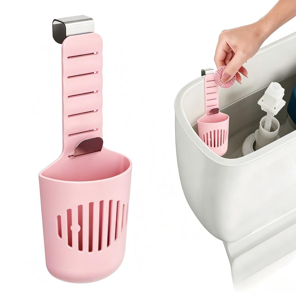 Toilet Tank Cleaning Tablet Holder With Metal Hook For Home Maintenance And Gift