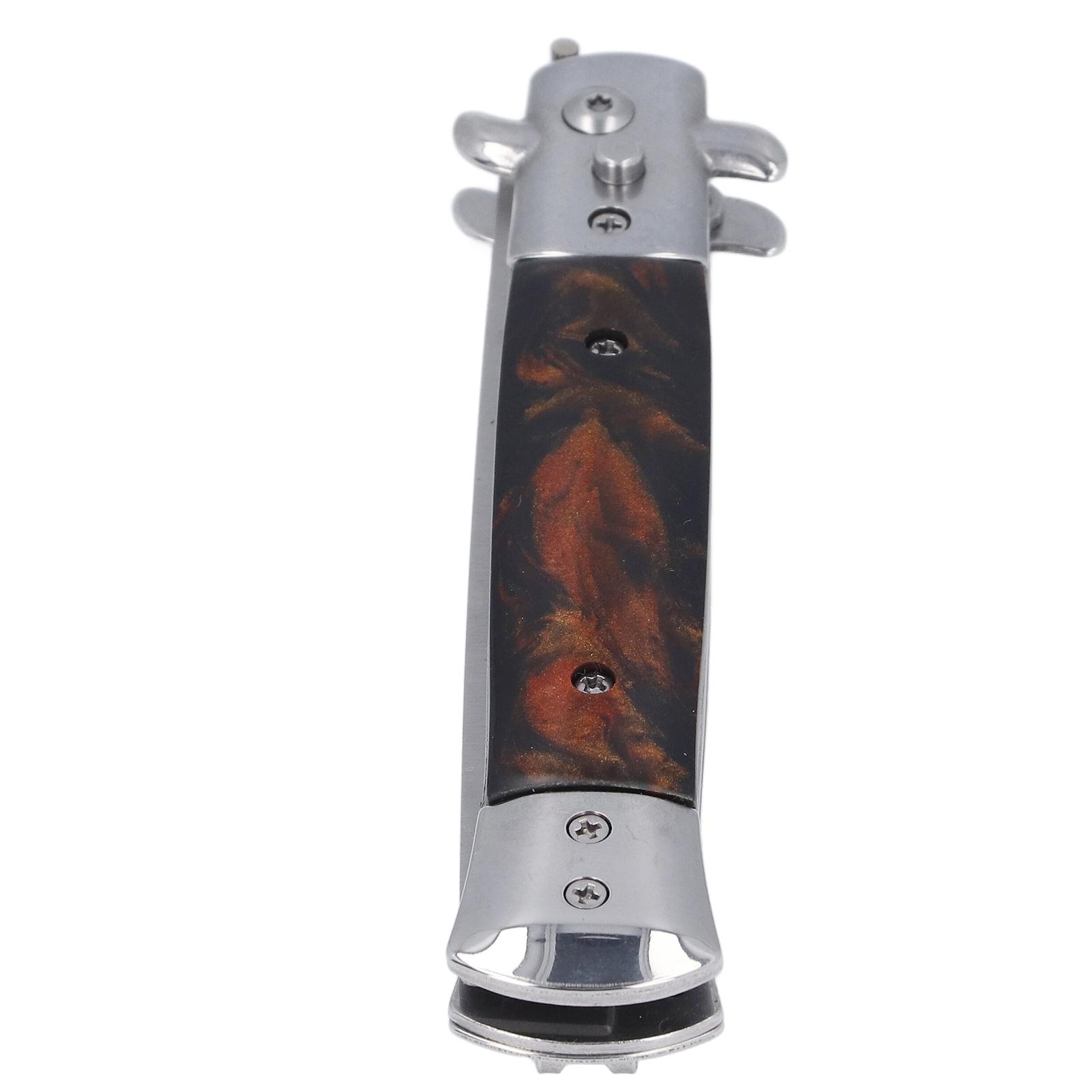 

Расческа-выкидуха для волос, нержавеющая сталь, автоматическая, пружинная, складная расческа, складная расческа для укладки волос