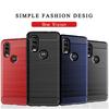 Whyes Silicone Case For Moto One Vision Motorola P50 ShockProof Fitted Carbon Fiber Soft TPU Phone Cover For Moto P50 Case