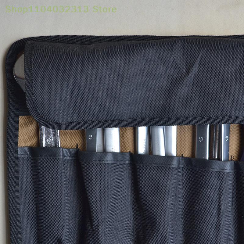 1PC Storage Bag Toolkit Oxford Cloth Roll Portable Pouch Bag Wrench Tool Foldable Spanner Hammer Camping Pocket Tool