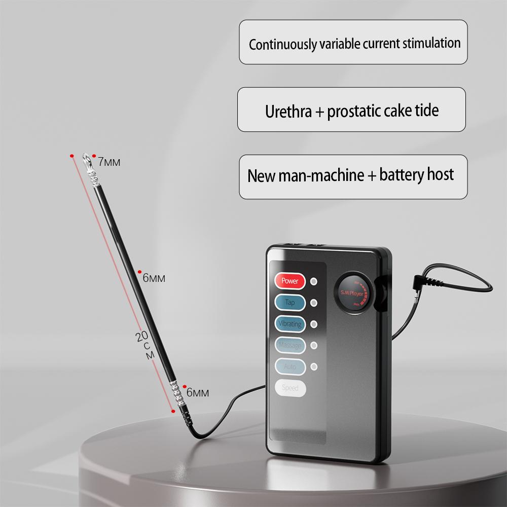 Electric Man Shock Catheter Urethral Vibrator Penis Plug Short Horse Eye Stick Sounding Urethral Rod Sexy Toy Medical Dick Adult