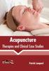 The Acupuncture: Therapies and Clinical Case Studies Book