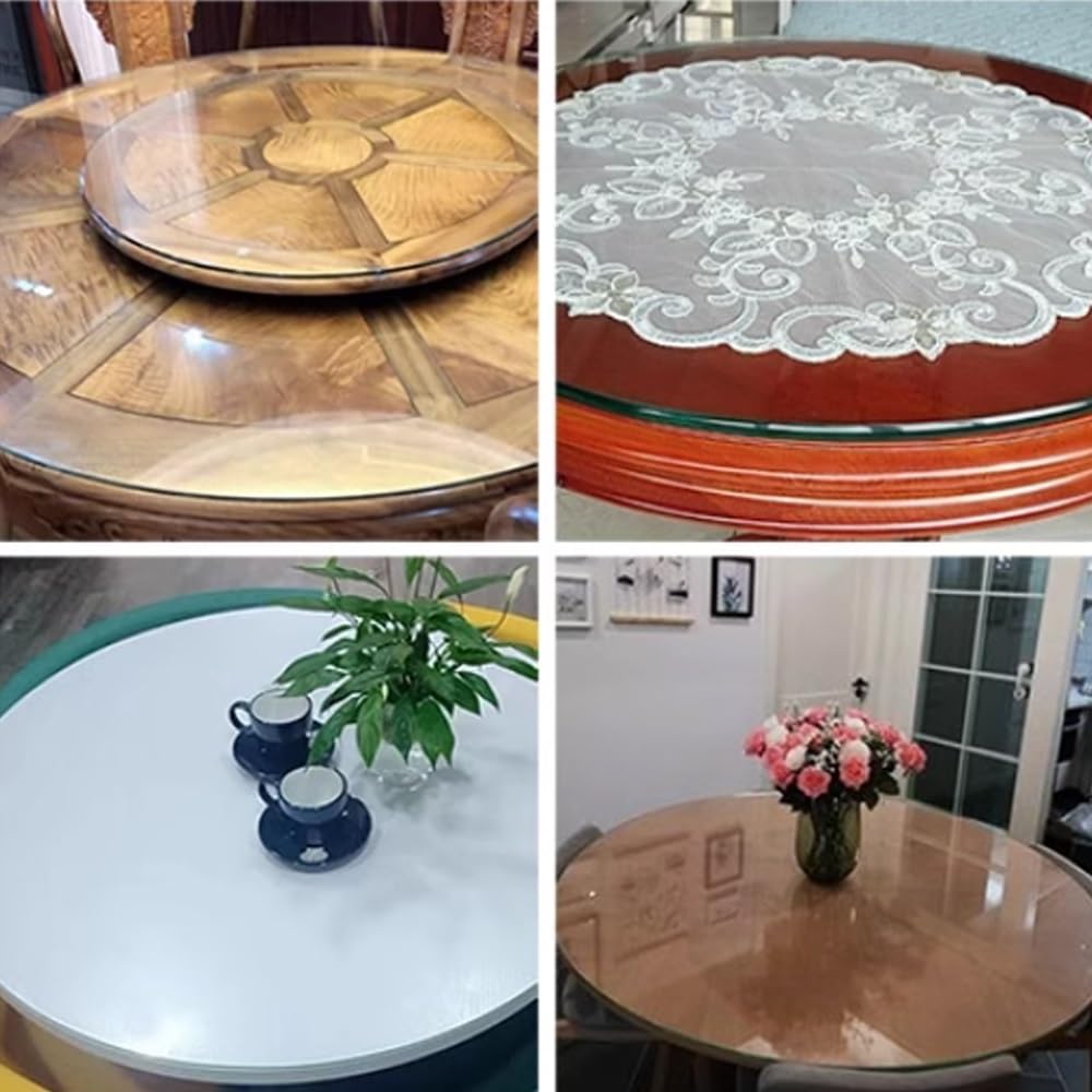 Glass Table, Glass Plate, Round Table, Diameter 11.0 - 38.6 inches (28 - 98