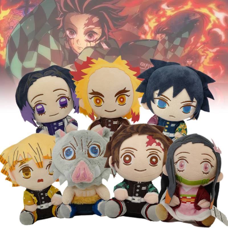 Demon Slayer Tanjirou Nezuko Plush Toy Stuffed Doll Pp Cotton Filled Fans Gift