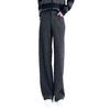 Elegant Minimalist High-Waisted Wool Wide-Leg Pants for Women - Autumn/Winter 2025 Collection